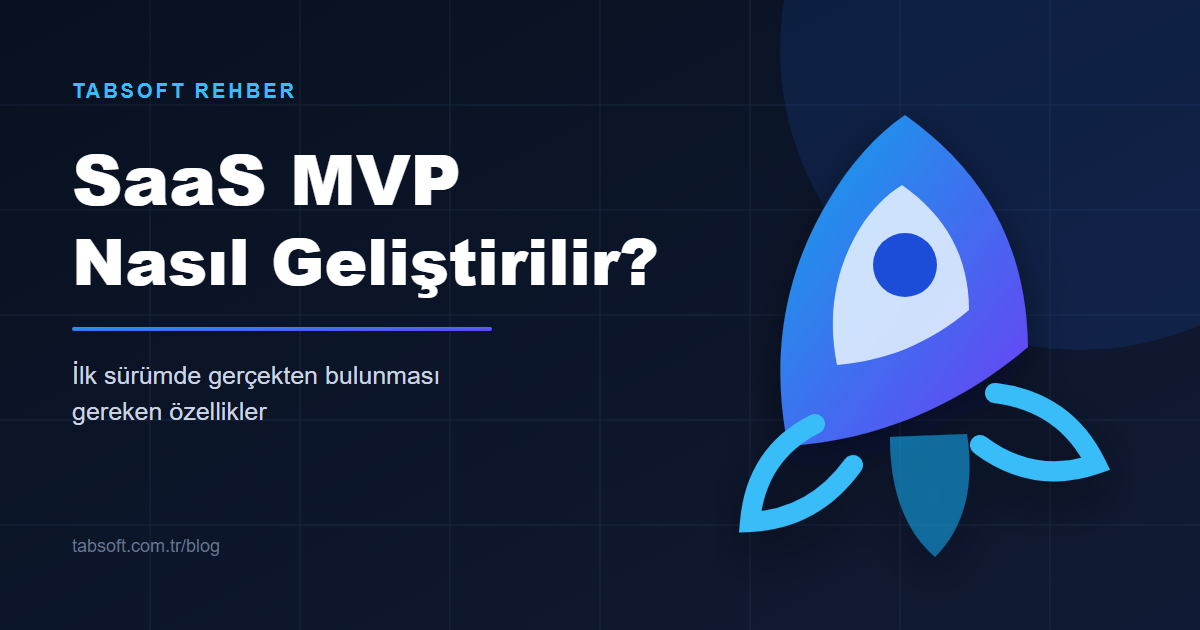 SaaS MVP geliştirme aşamaları görseli