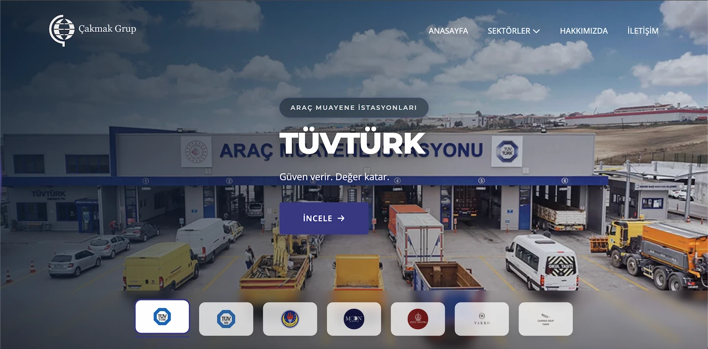 Kurumsal web arayüzü çalışması